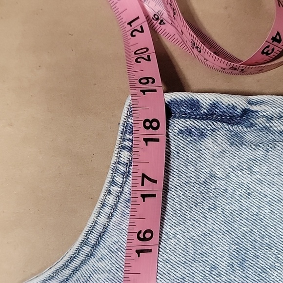 RE generation Size M Denim Overall Dress, Stone Wash, Gently Used Condition - Picture 8 of 15